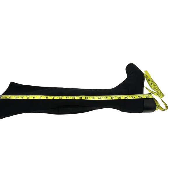 Vintage Stuart Weitzman Microstretch Fabric  Over The Knee Pull On Boots Size 7 - Picture 14 of 16